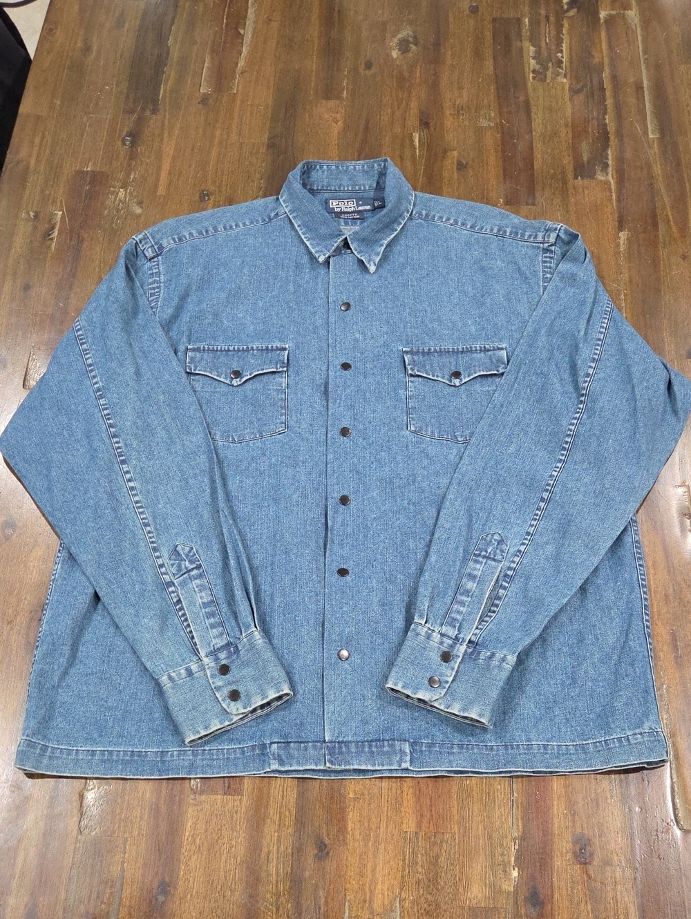 Polo Ralph Lauren Vintage Blue Denim Shirt Jacket